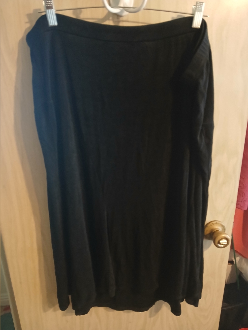 Catherines Women's Plus Size 2X 22-24 black stretch elastic waist Skirt